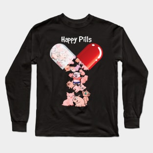 Happu Pill Pig. Long Sleeve T-Shirt